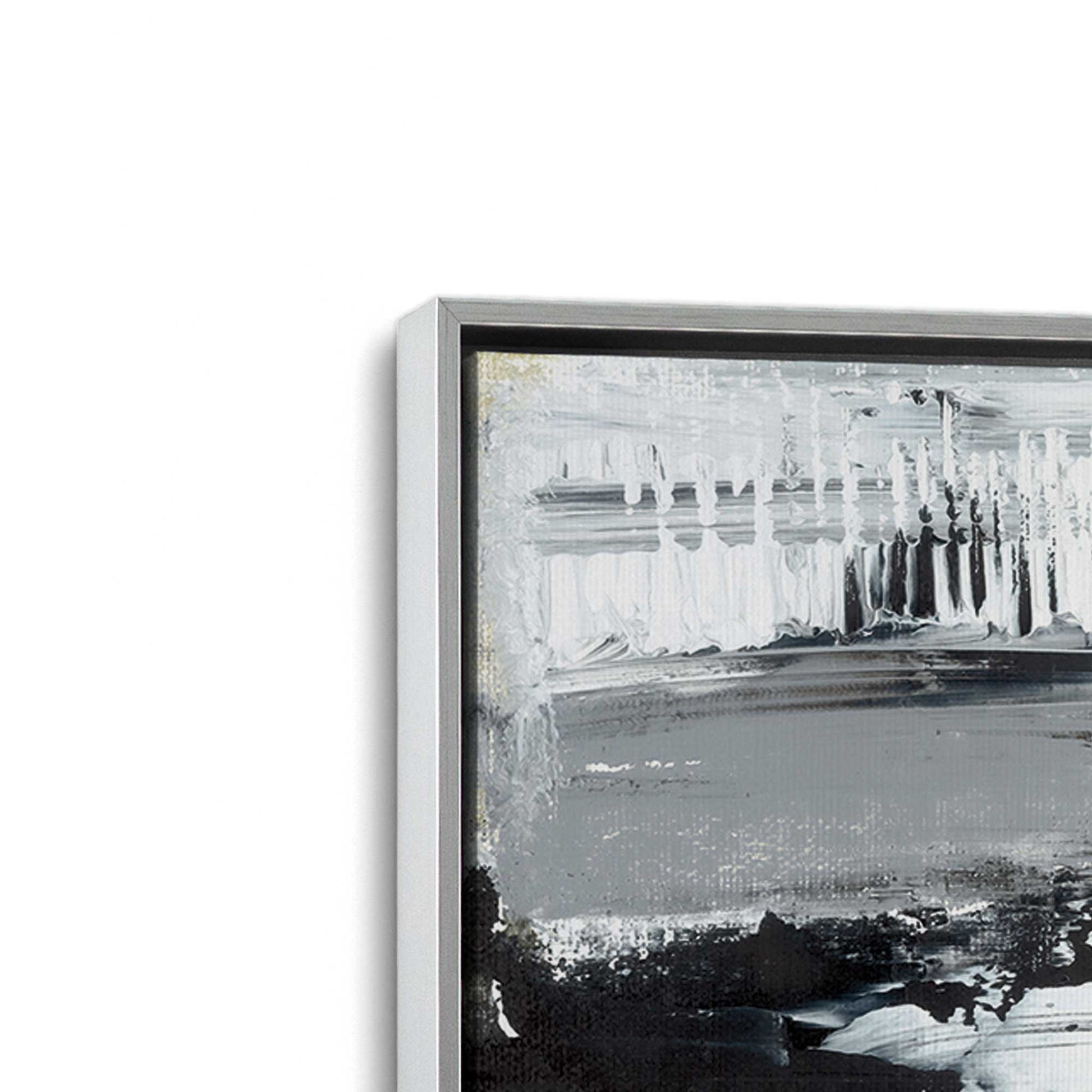 [Color:Polished Chrome], Picture of art in a Polished Chrome frame at an angle