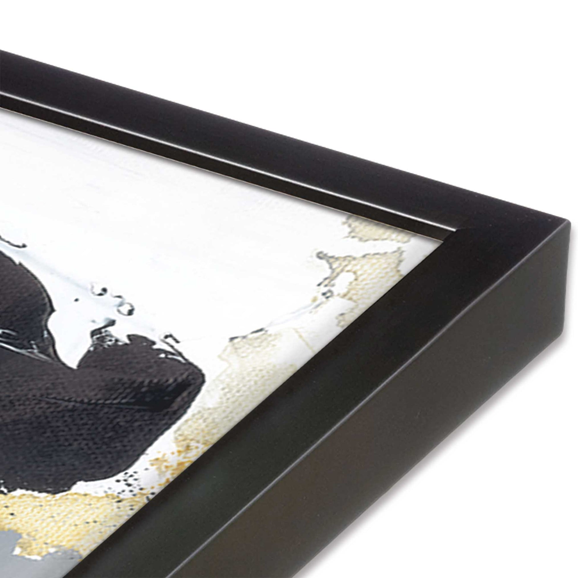 [Color:Weathered Zinc], Picture of art in a Weathered Zinc frame at an angle
