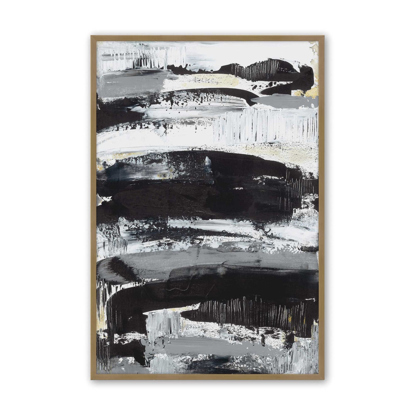 [Color:Brushed Gold], Picture of art in a Brushed Gold frame