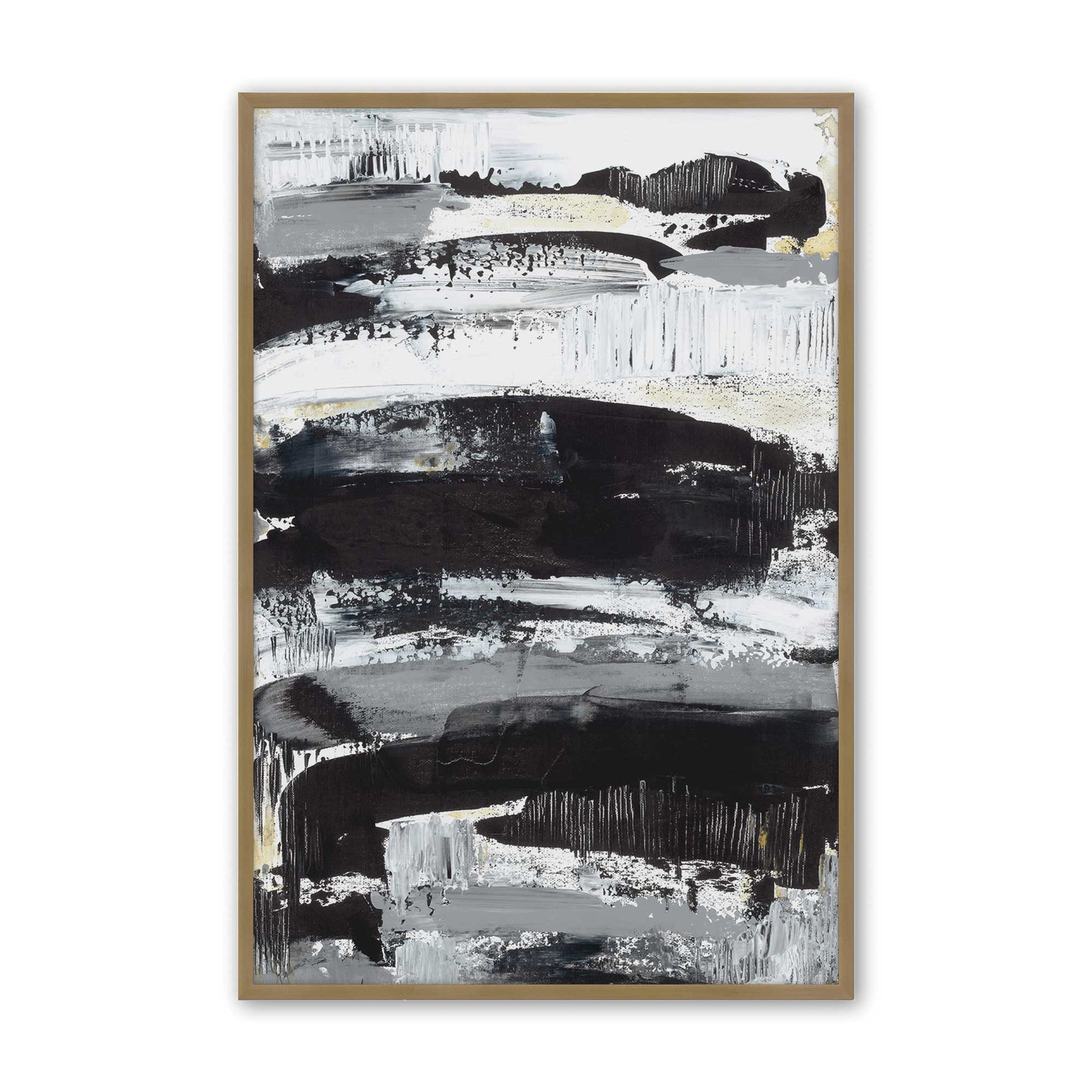 [Color:Brushed Gold], Picture of art in a Brushed Gold frame