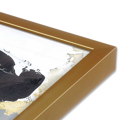 [Color:Polished Gold], Picture of art in a Polished Gold frame at an angle