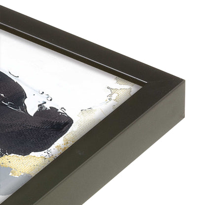 [Color:Satin Black], Picture of art in a Satin Black frame at an angle