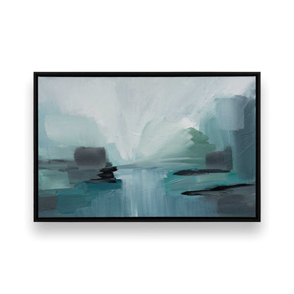 [Color:Satin Black], Picture of art in a Satin Black frame