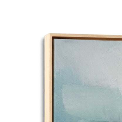 [Color:American Maple], Picture of art in a American Maple frame at an angle