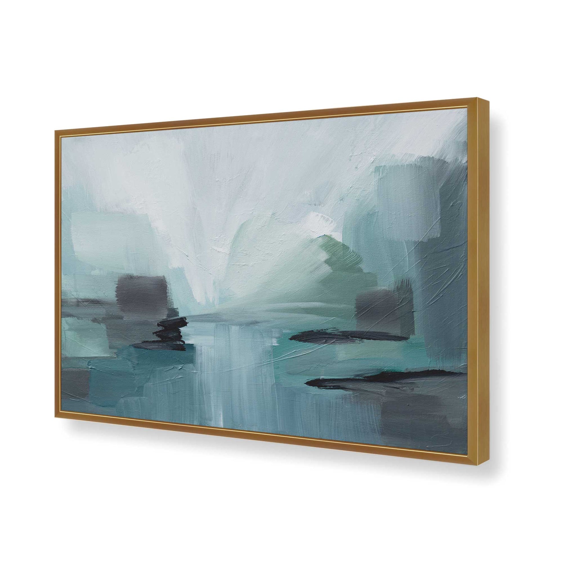 [Color:Polished Gold], Picture of art in a Polished Gold frame of the corner