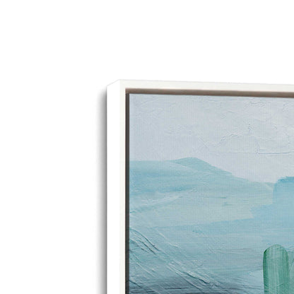 [Color:Opaque White], Picture of art in a White frame at an angle