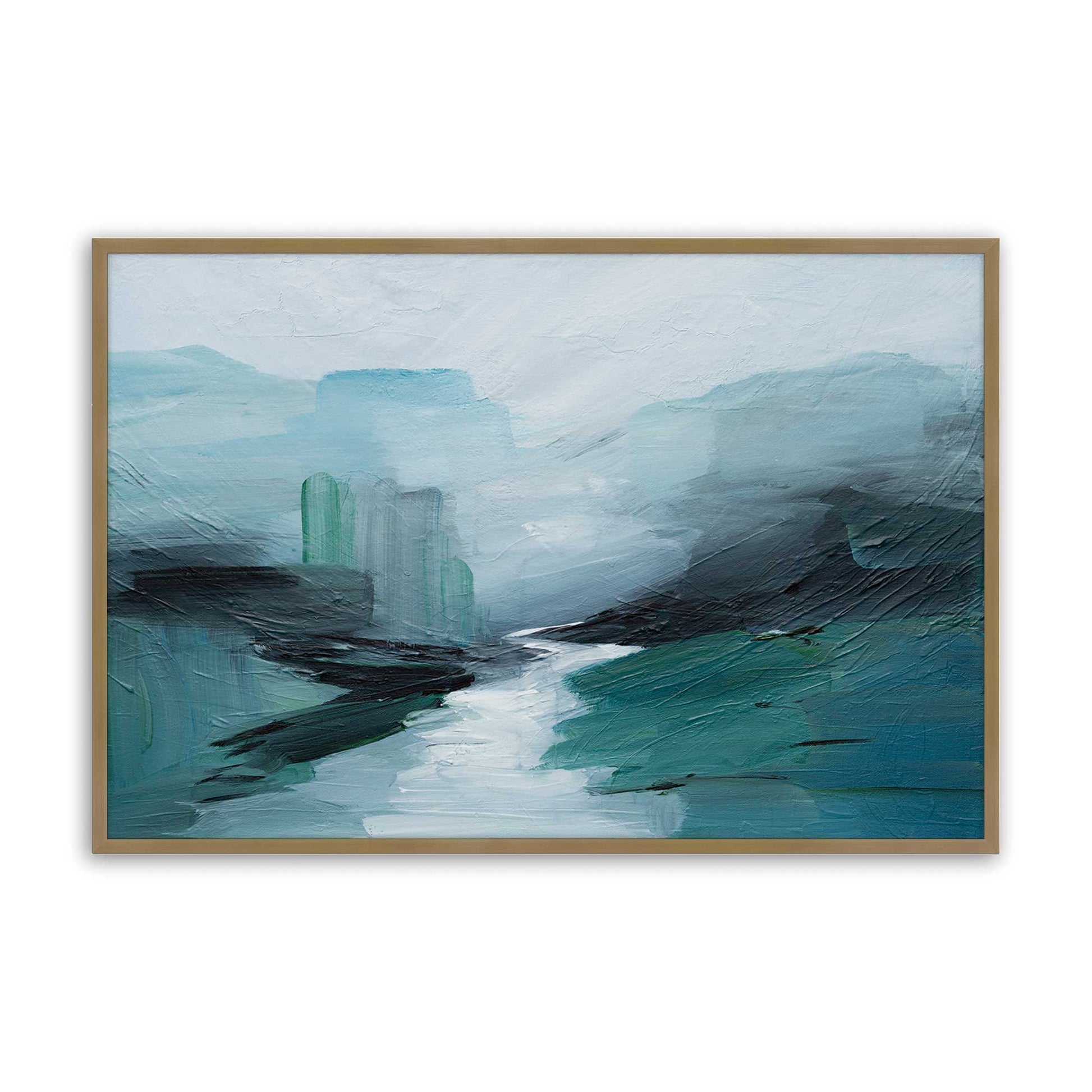 [Color:Brushed Gold], Picture of art in a Brushed Gold frame