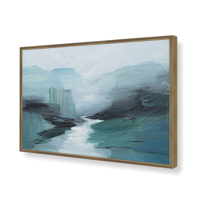[Color:Brushed Gold], Picture of art in a Brushed Gold frame of the corner