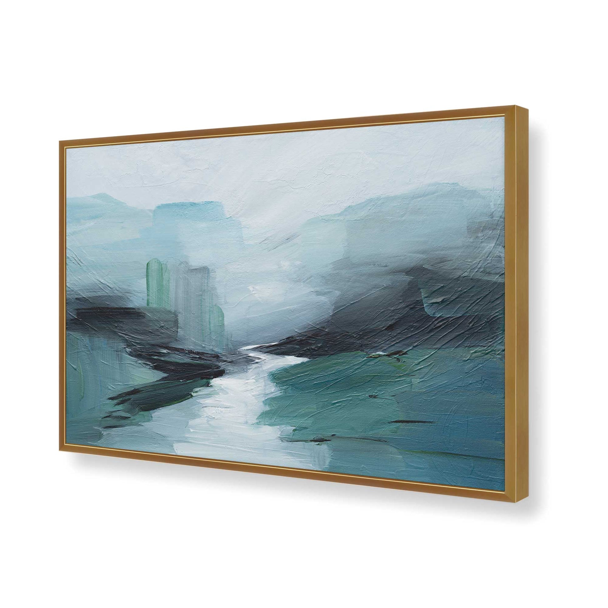 [Color:Polished Gold], Picture of art in a Polished Gold frame of the corner