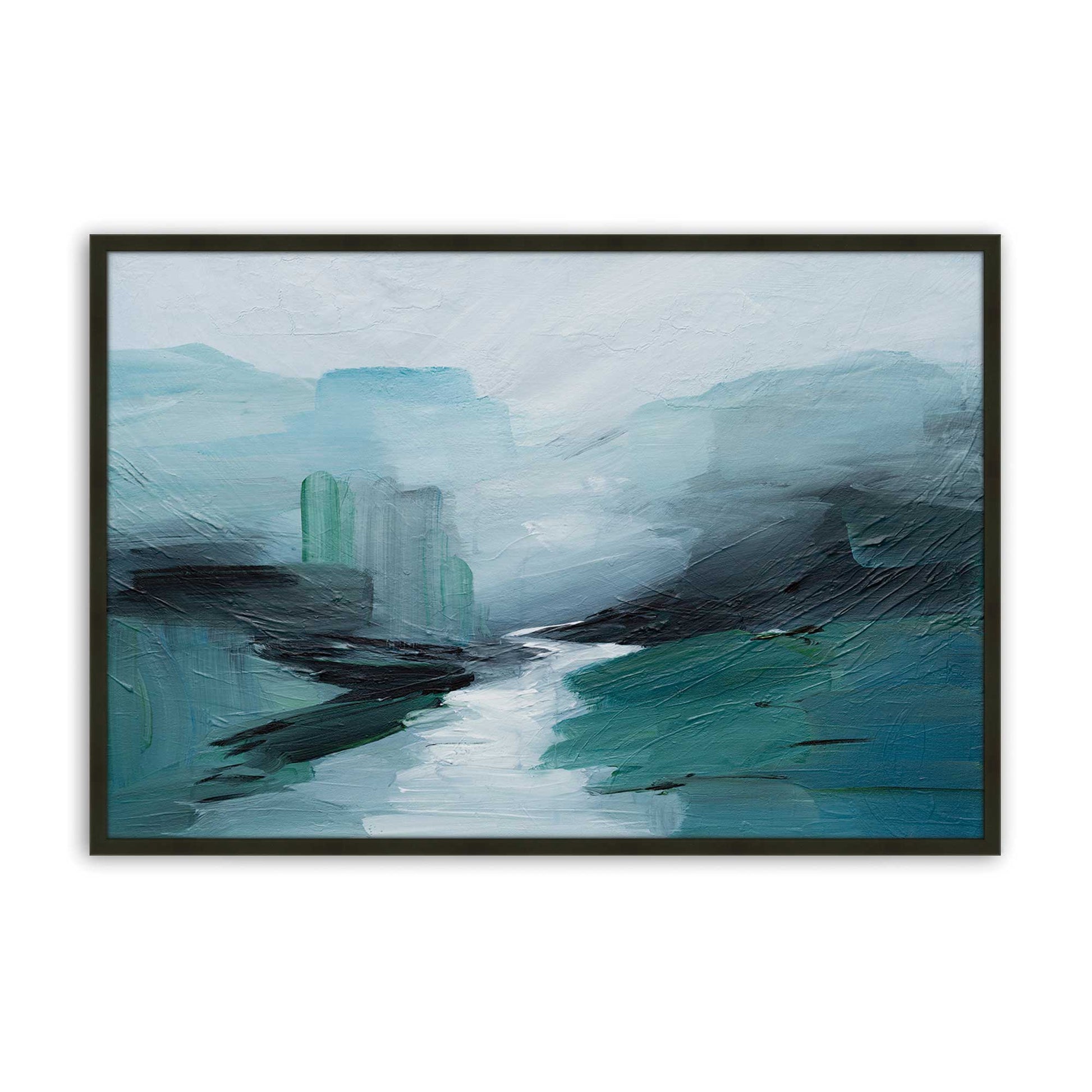 [Color:Satin Black], Picture of art in a Satin Black frame
