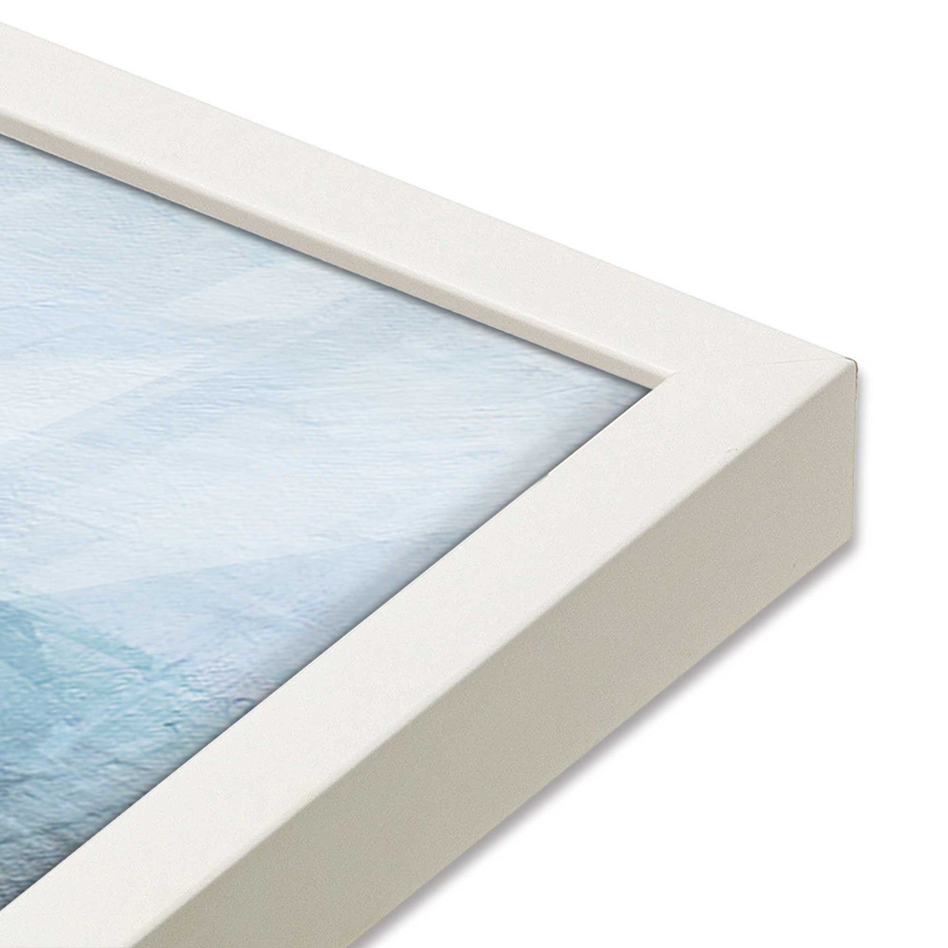 [Color:Opaque White], Picture of art in a Opaque White frame at an angle
