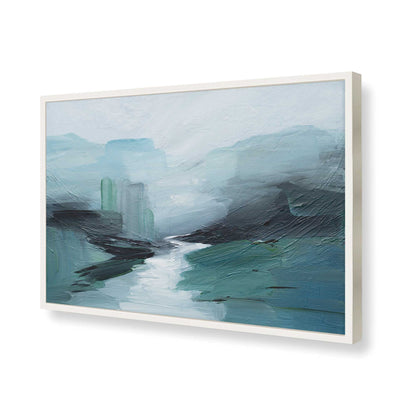 [Color:Opaque White], Picture of art in a Opaque White frame of the corner