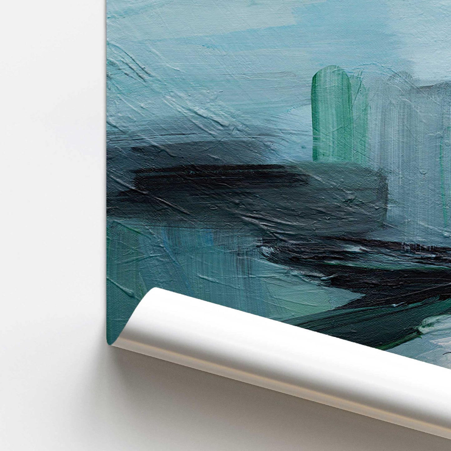 [color:Rolled Print], Picture of close up of art