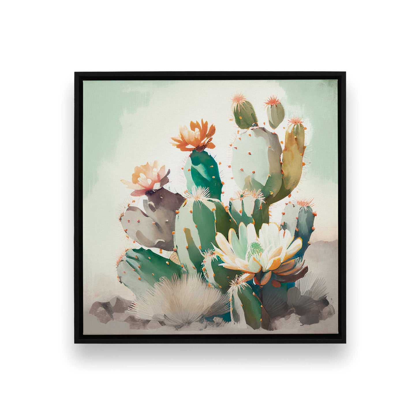 [Color:Satin Black], Picture of art in a Satin Black frame