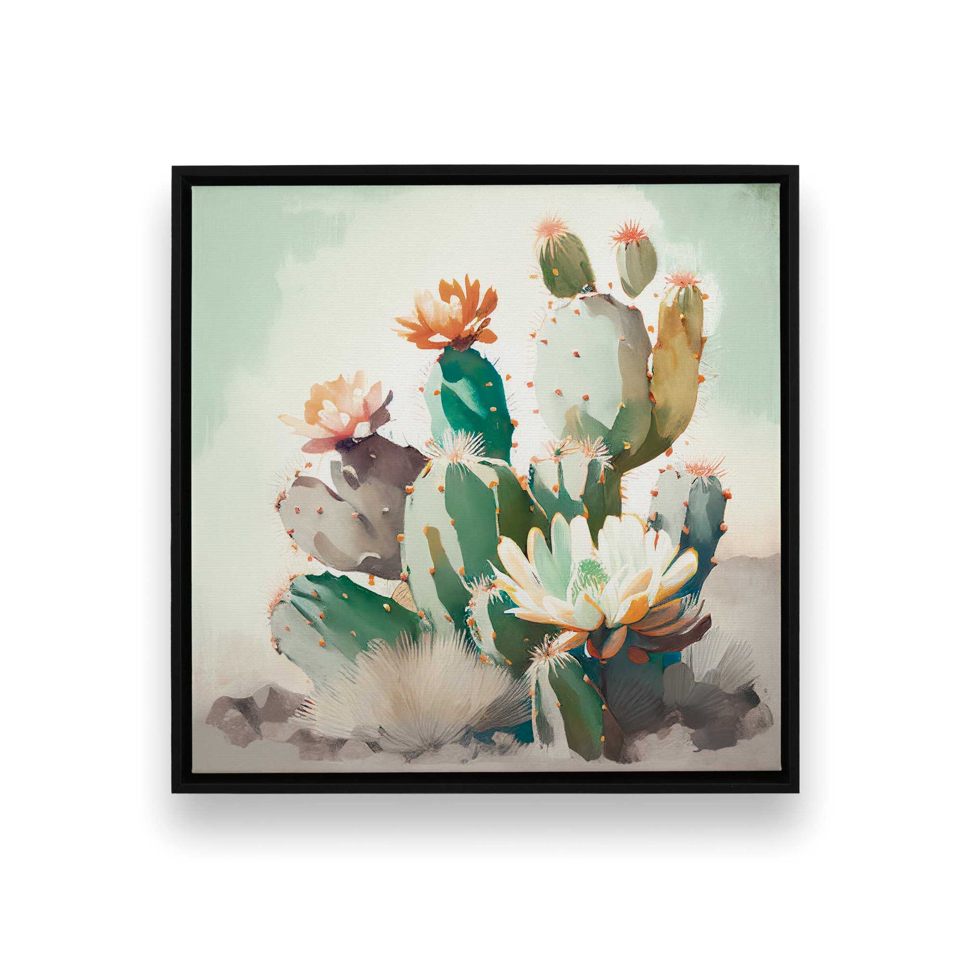 [Color:Satin Black], Picture of art in a Satin Black frame