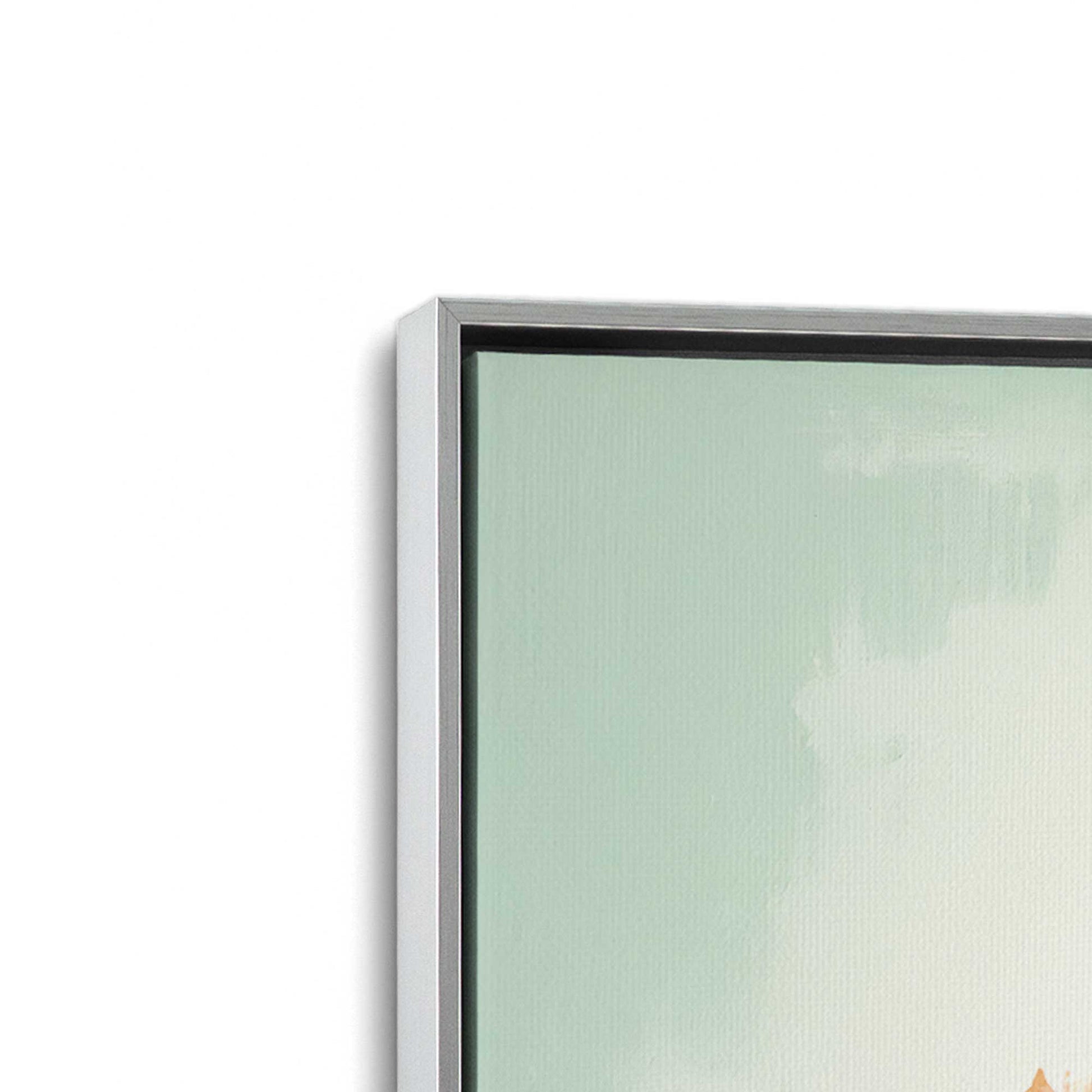 [Color:Polished Chrome], Picture of art in a Polished Chrome frame at an angle