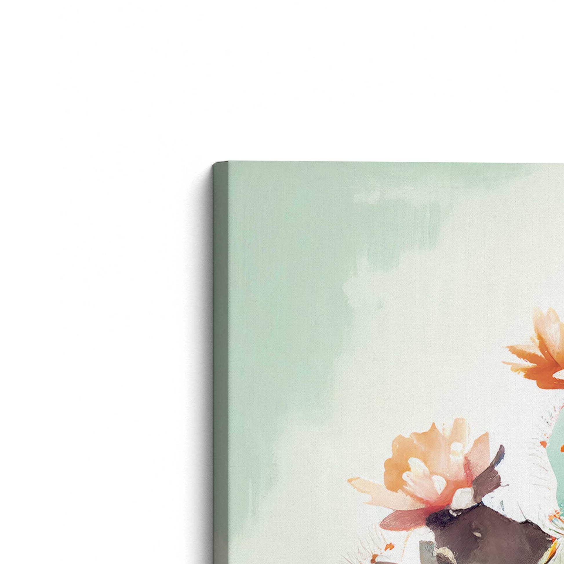 [Color:Stretched Canvas], Picture of art at an angle