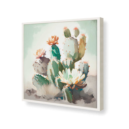 [Color:Opaque White], Picture of art in a Opaque White frame at an angle