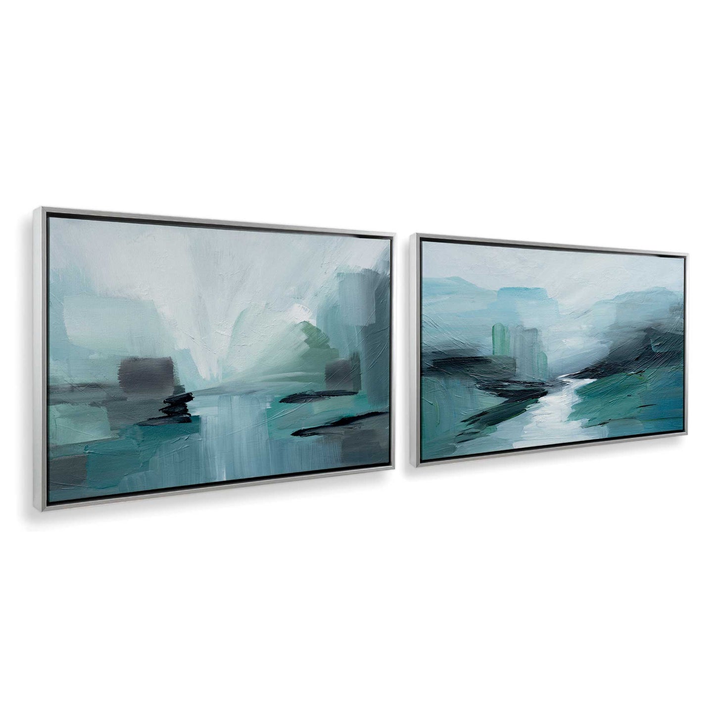 [Color:Polished Chrome], Picture of art in a Polished Chrome frame at an angle