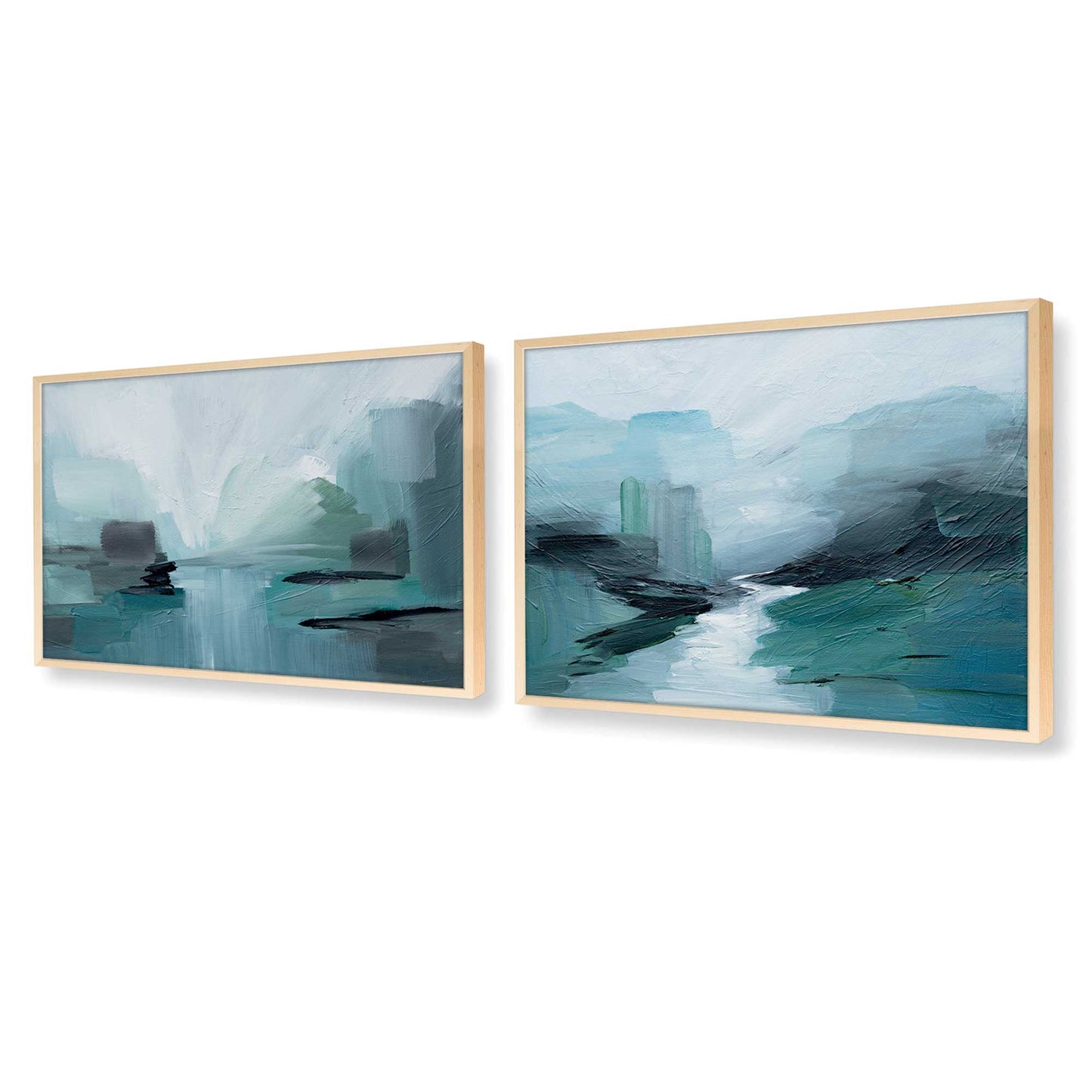 [Color:Raw Maple], Picture of art in a Raw Maple frame at an angle