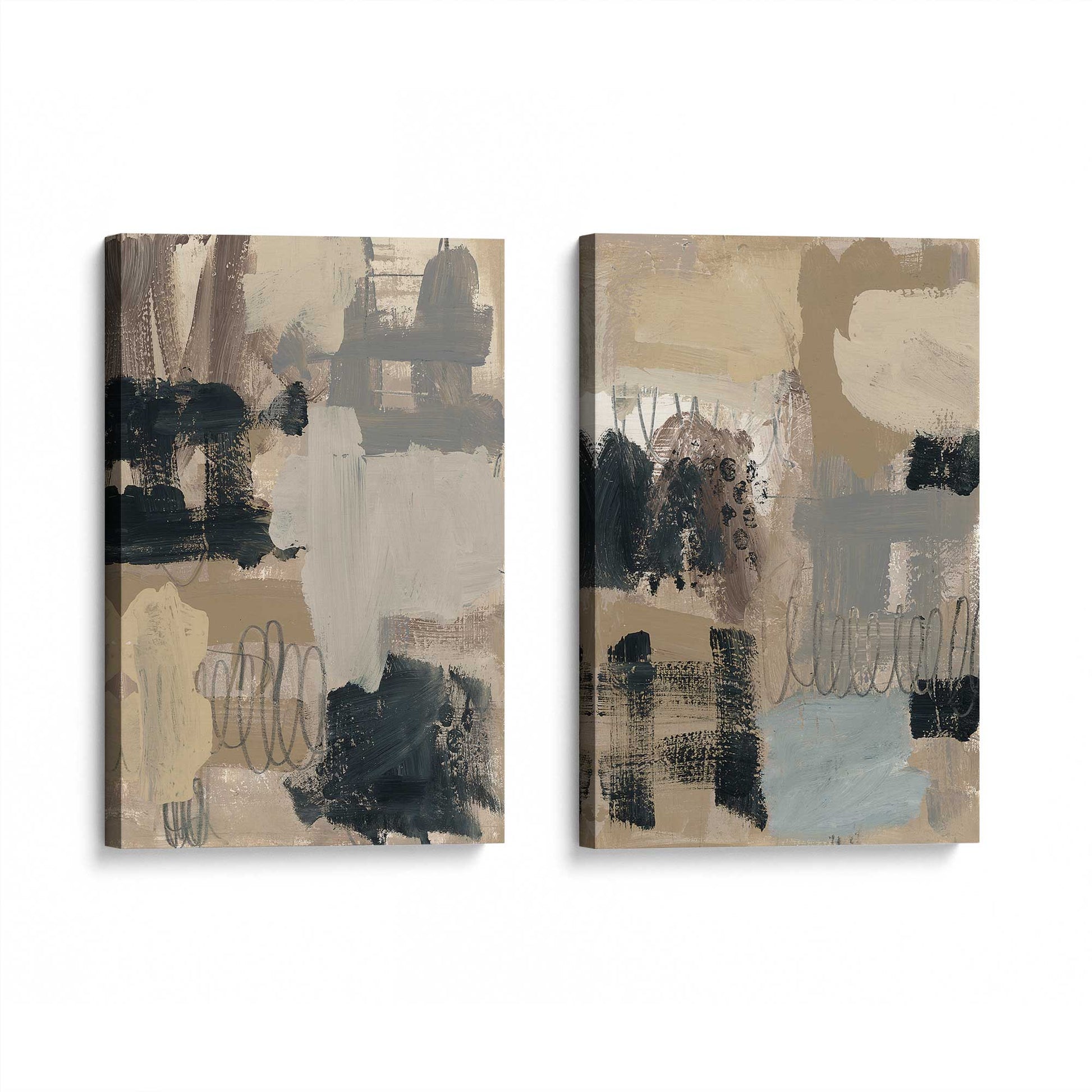 [Color:Stretched Canvas], Picture of art at an angle