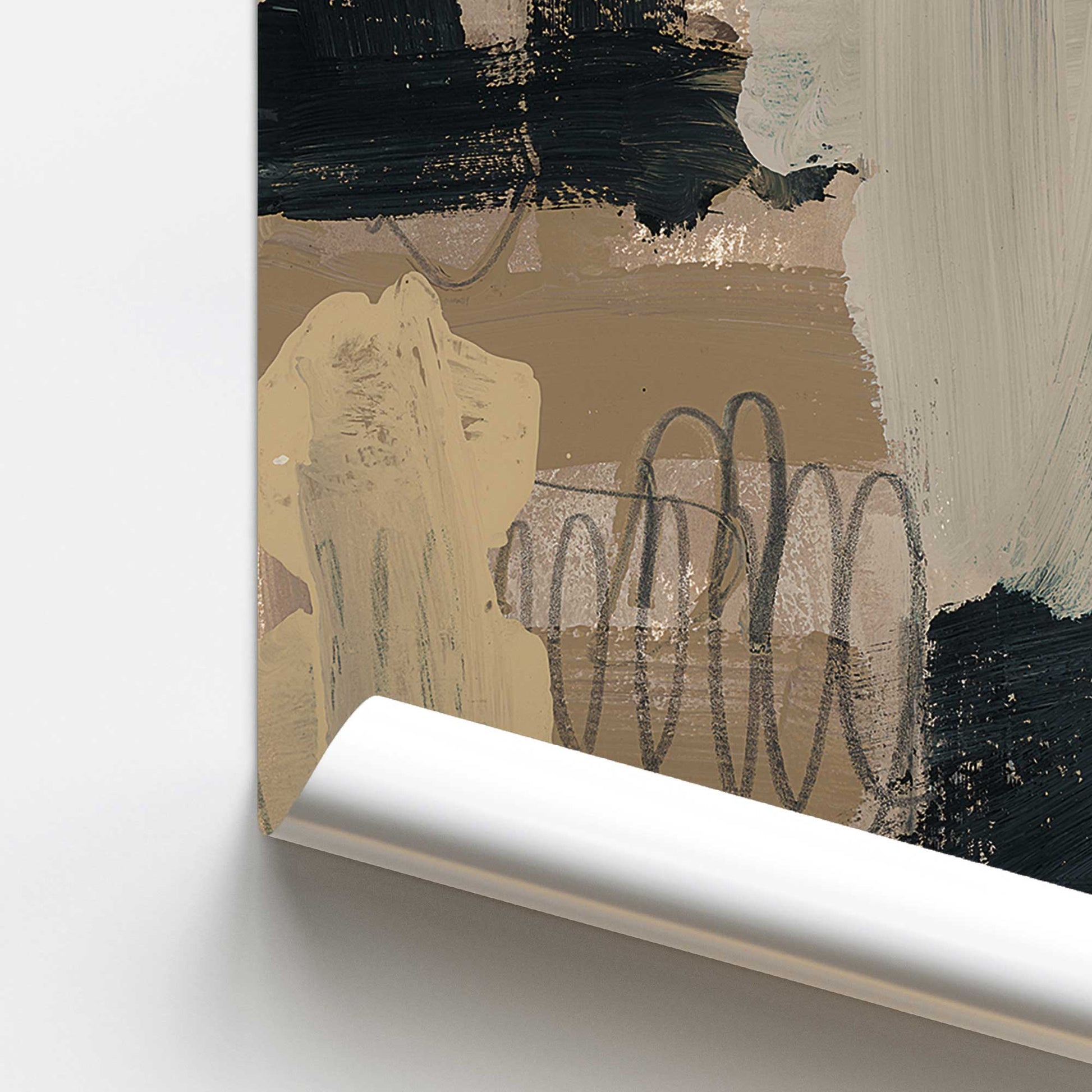 [color:Rolled Print], Picture of close up of art