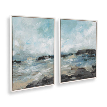 [Color:Opaque White], Picture of art in a White frame at an angle