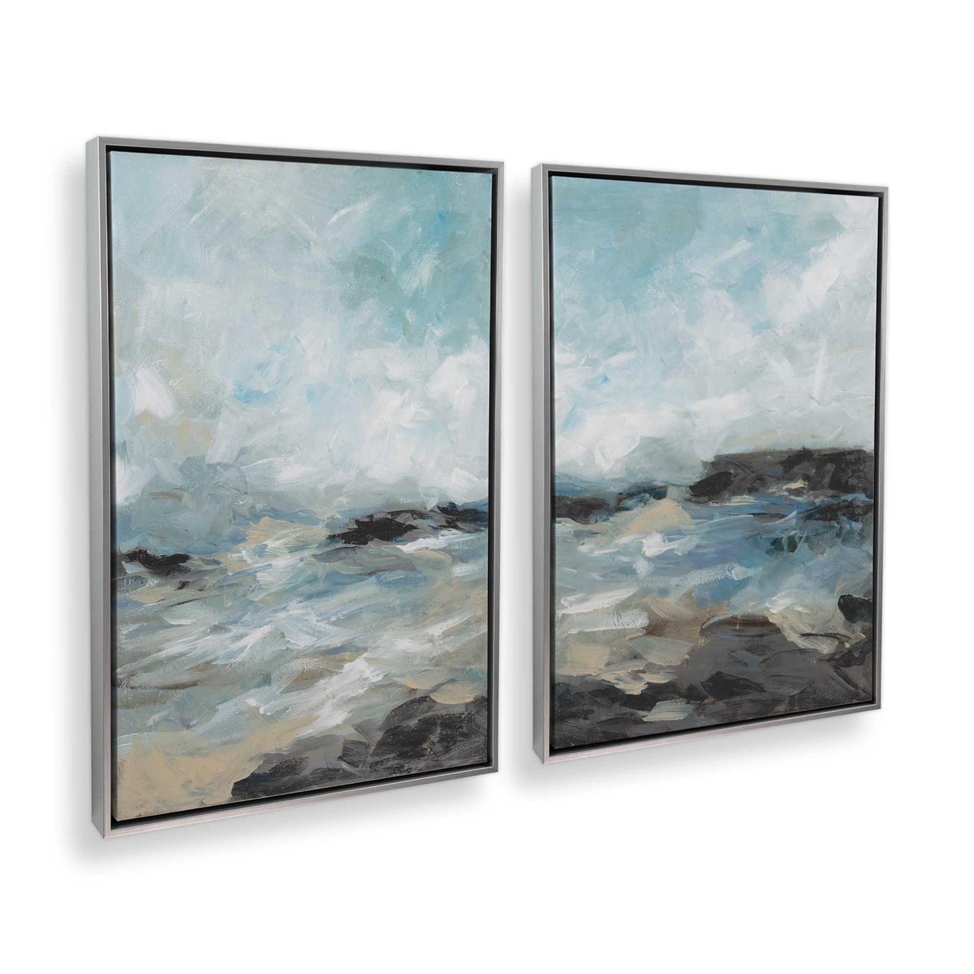 [Color:Polished Chrome], Picture of art in a Polished Chrome frame at an angle