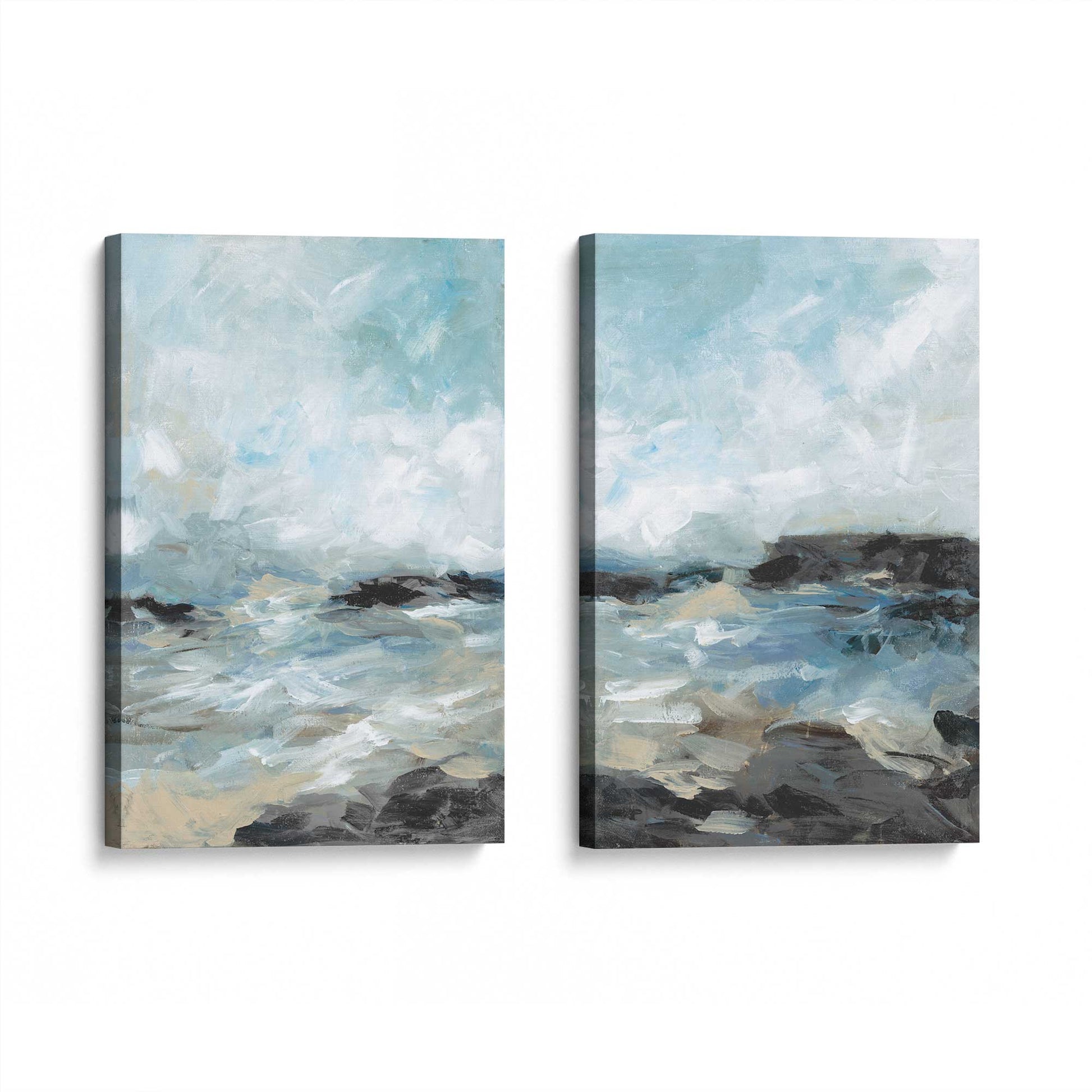 [Color:Stretched Canvas], Picture of art at an angle