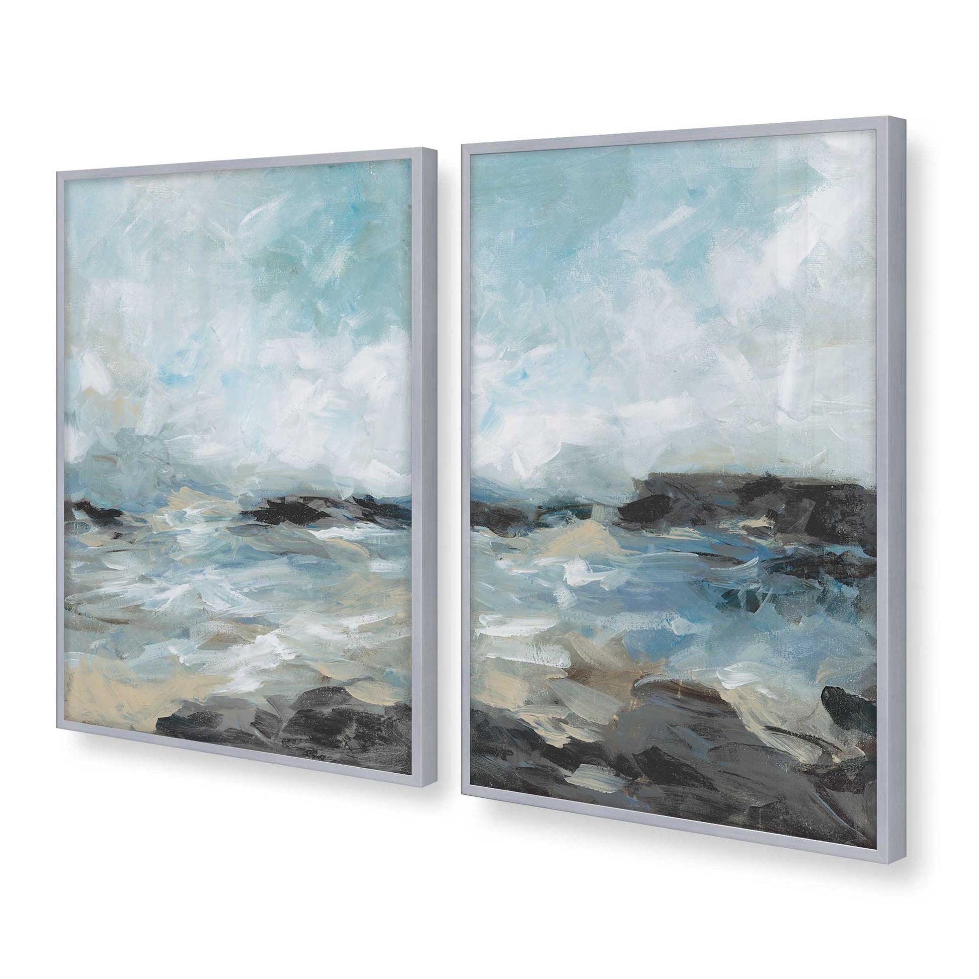 [Color:Polished Chrome], Picture of art in a Polished Chrome frame at an angle