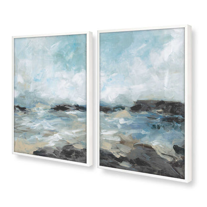 [Color:Opaque White], Picture of art in a Opaque White frame at an angle