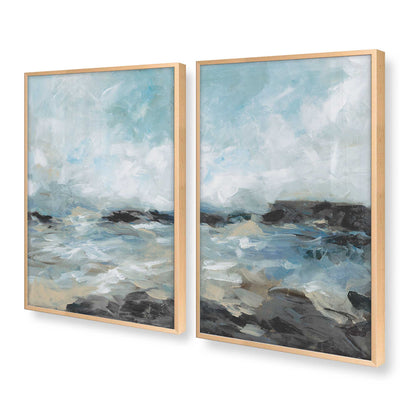 [Color:Raw Maple], Picture of art in a Raw Maple frame at an angle