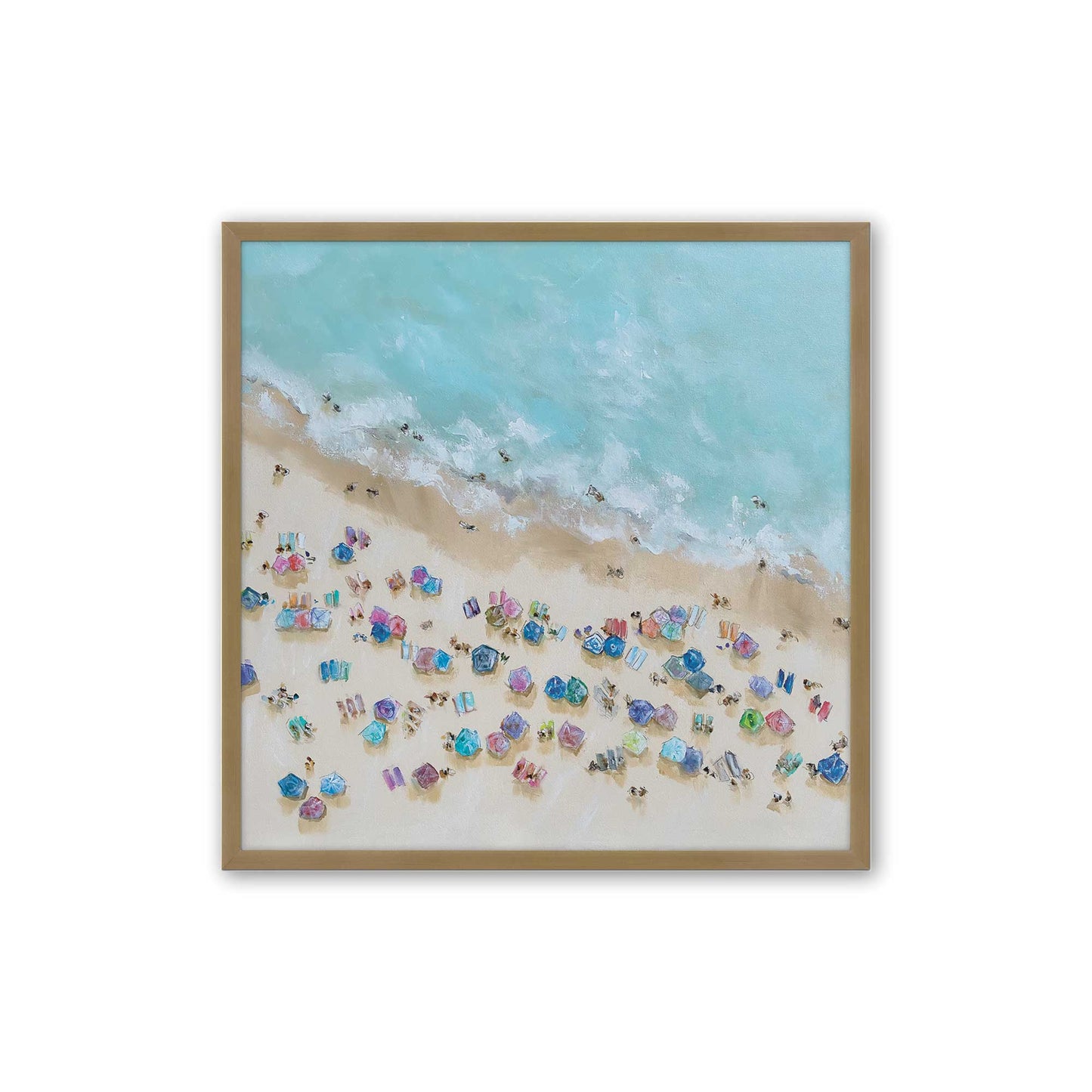 [Color:Brushed Gold], Picture of art in a Brushed Gold frame