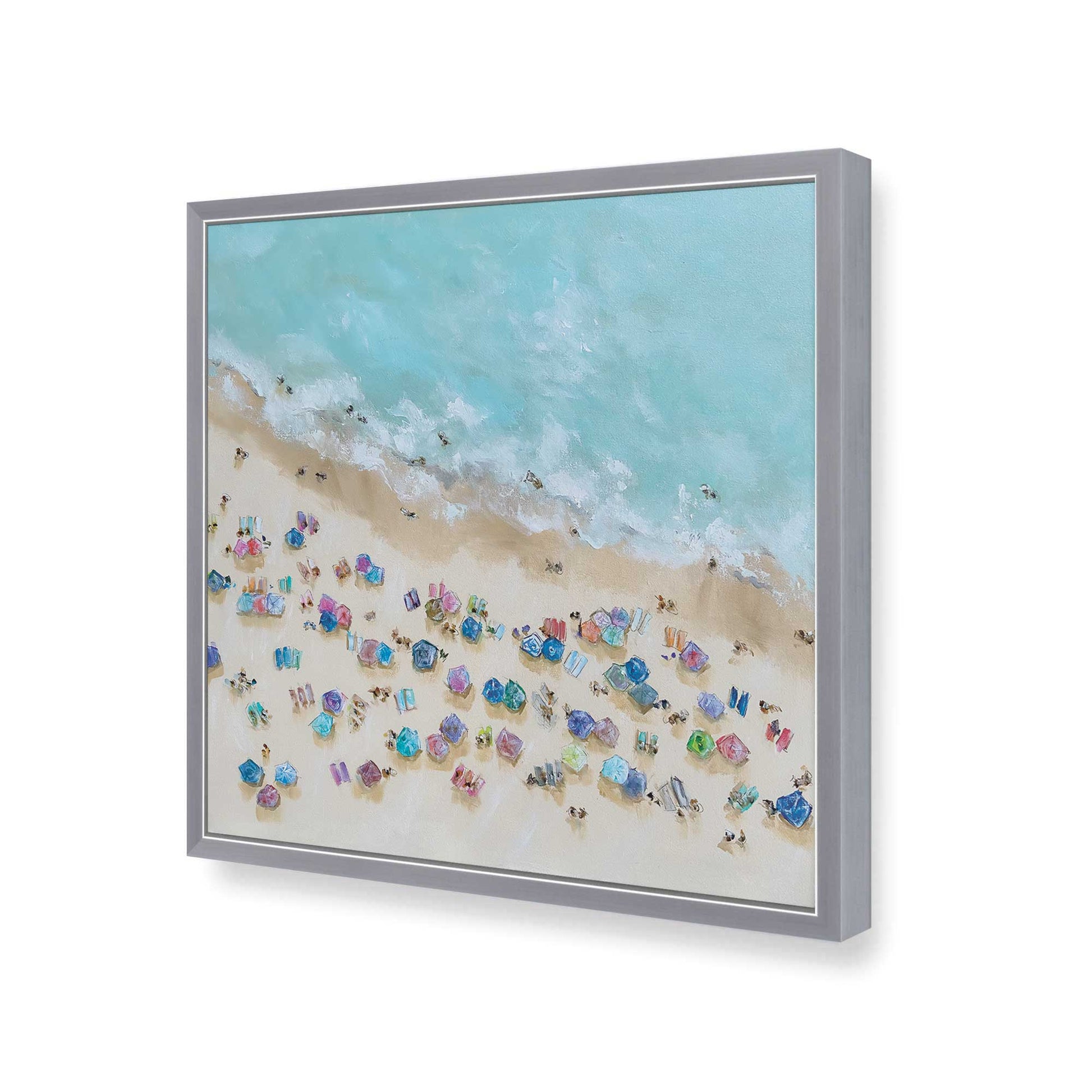[Color:Polished Chrome], Picture of art in a Polished Chrome frame at an angle