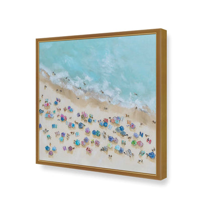 [Color:Polished Gold], Picture of art in a Polished Gold frame at an angle