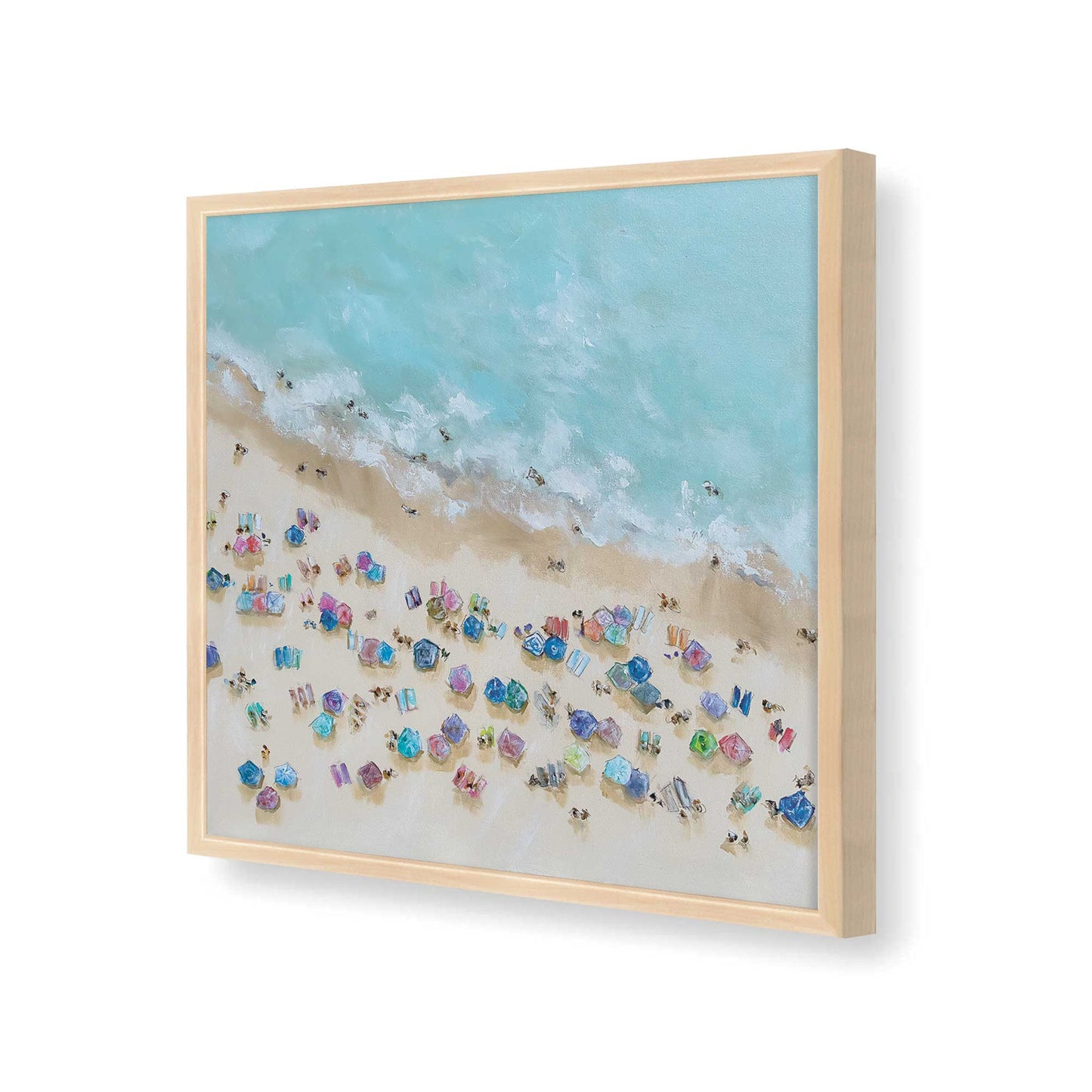 [Color:Raw Maple], Picture of art in a Raw Maple frame at an angle