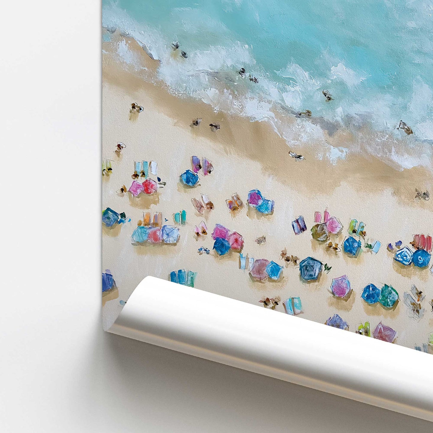 [color:Rolled Print], Picture of close up of art