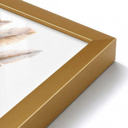 [Color:Polished Gold], Picture of art in a Polished Gold frame at an angle