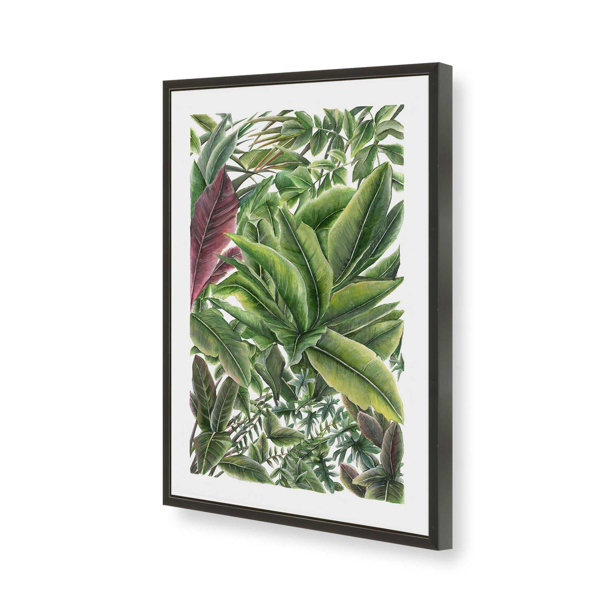 [Color:Satin Black], Picture of art in a Satin Black frame of the corner