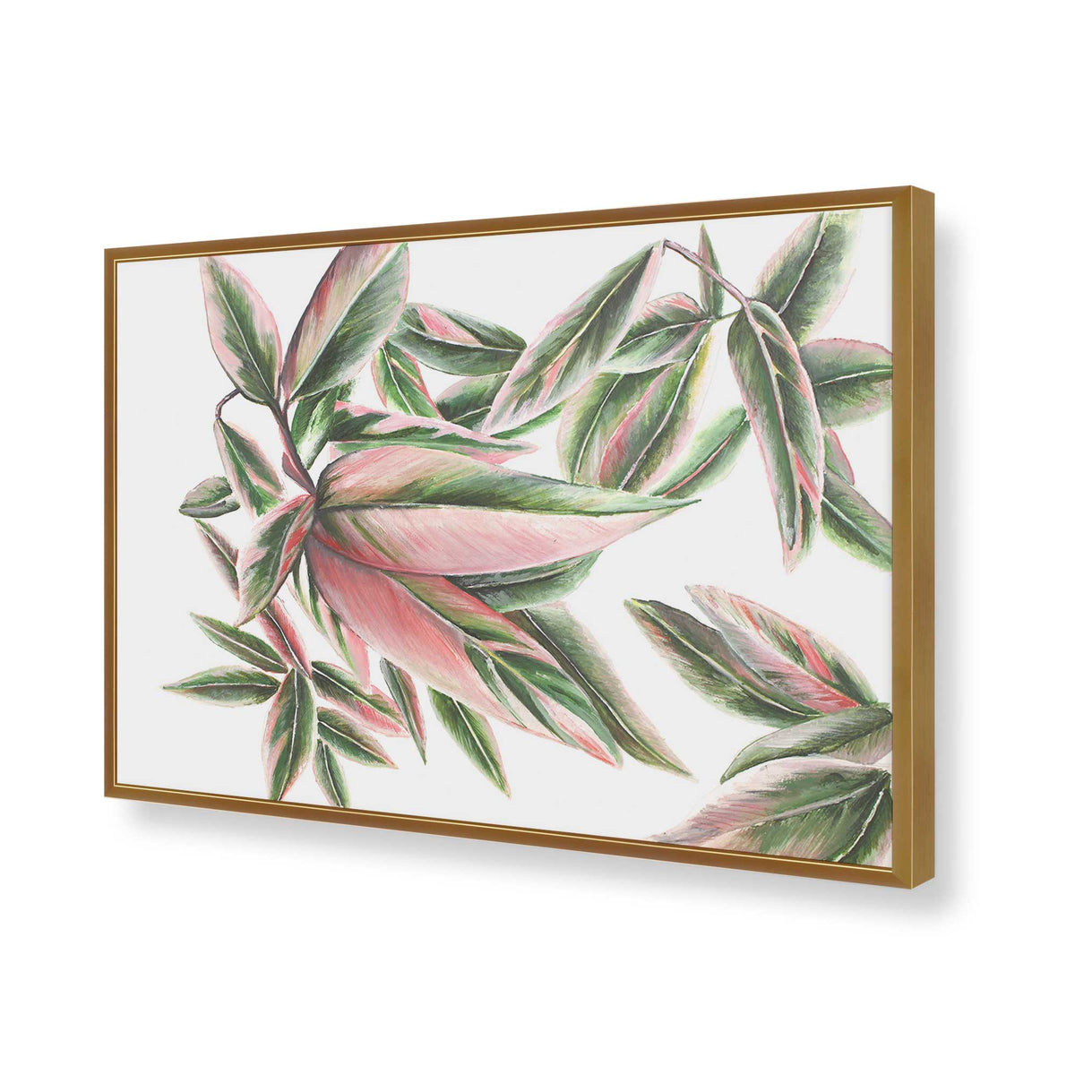 [Color:Polished Gold], Picture of art in a Polished Gold frame of the corner