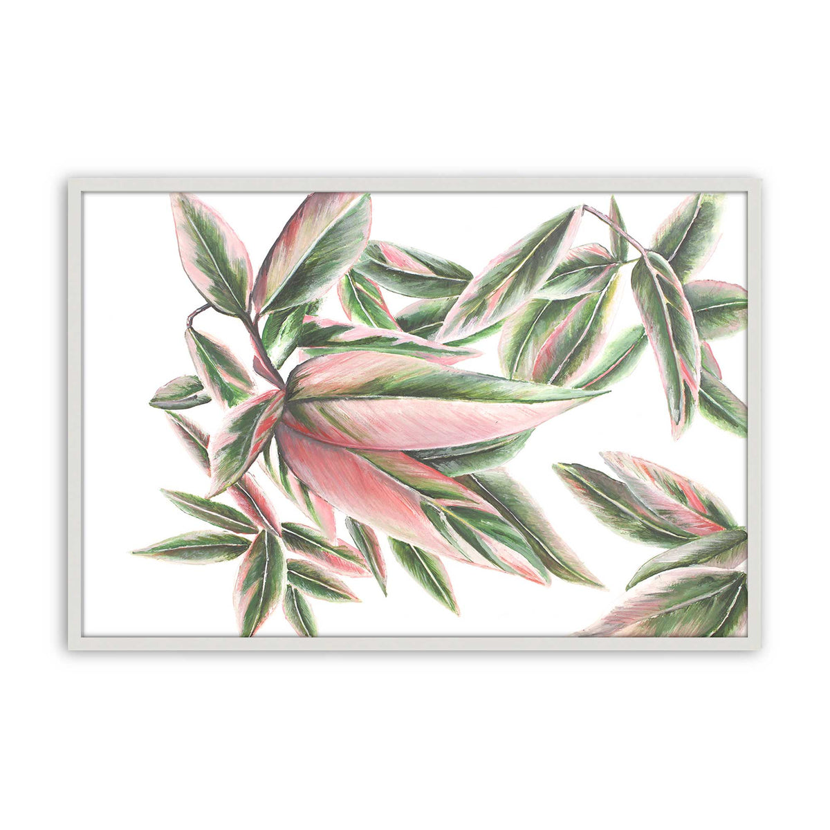 [Color:Opaque White], Picture of art in a Opaque White frame