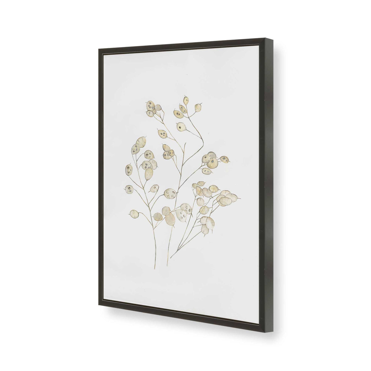 [Color:Satin Black], Picture of art in a Satin Black frame of the corner