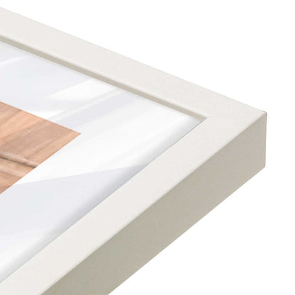 [Color:Opaque White], Picture of art in a Opaque White frame at an angle