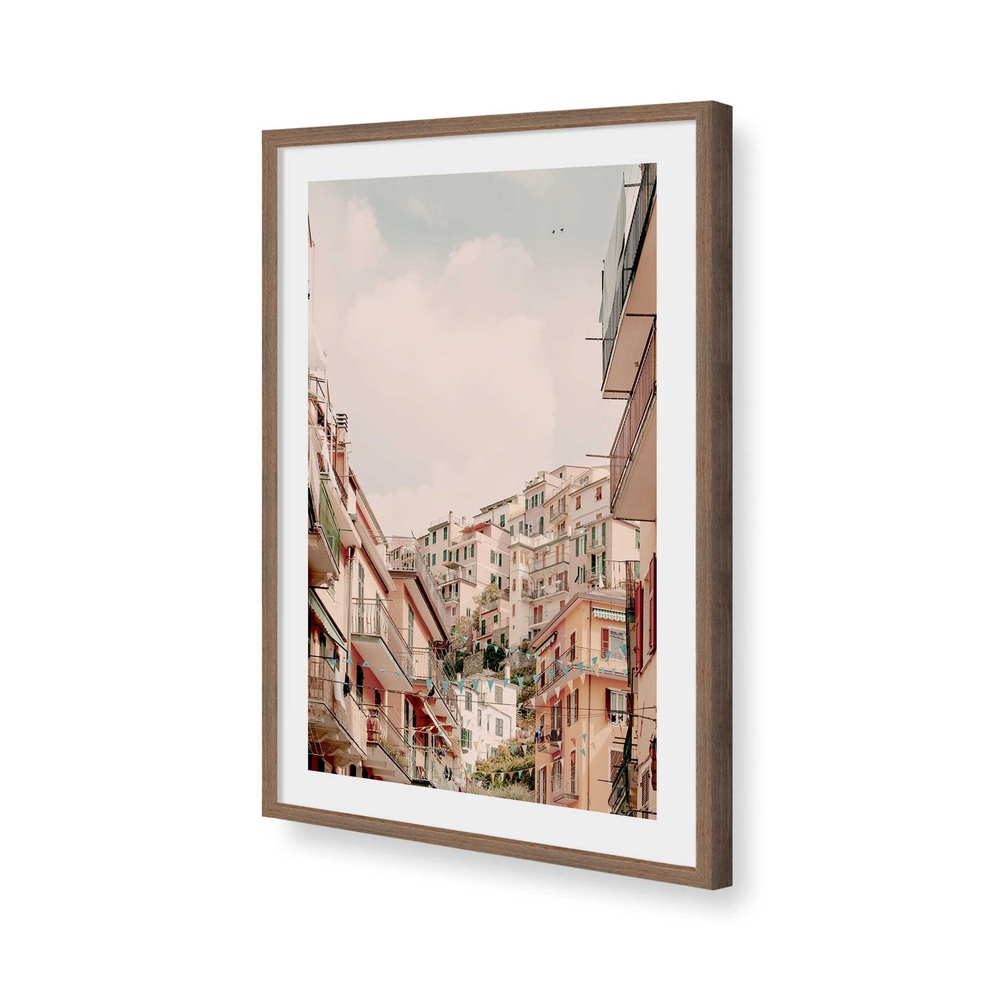 [Color:Walnut], Picture of art in a Walnut frame of the corner