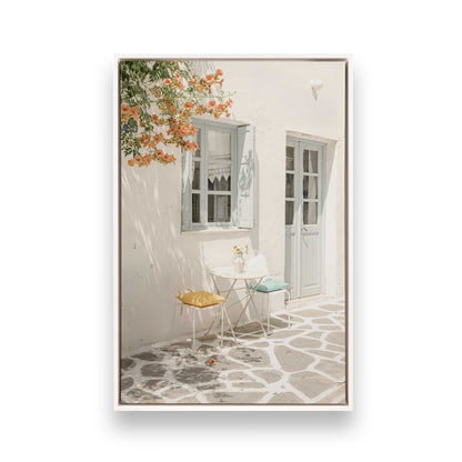 [Color:Opaque White], Picture of art in a White frame