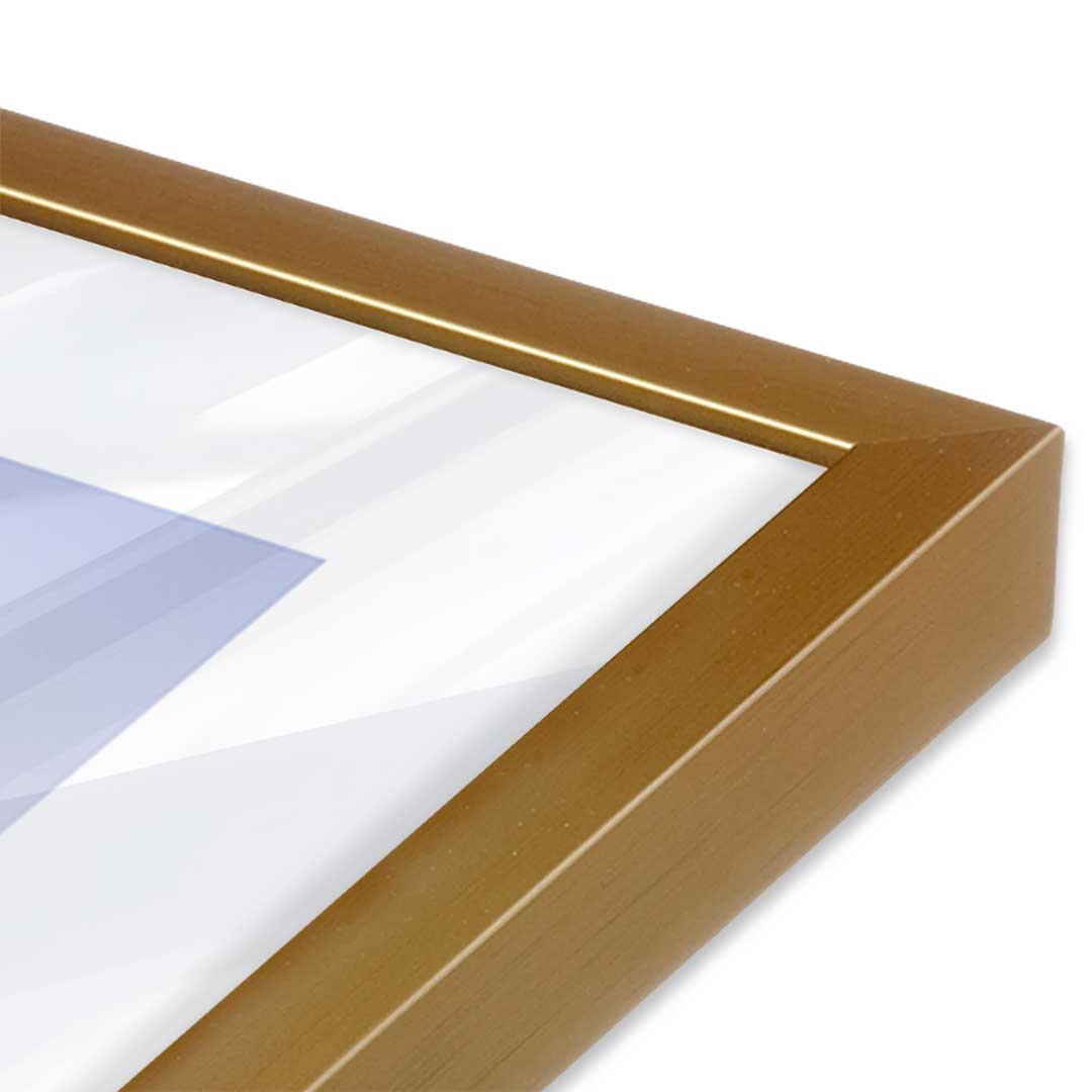 [Color:Polished Chrome], Picture of art in a Polished Chrome frame at an angle