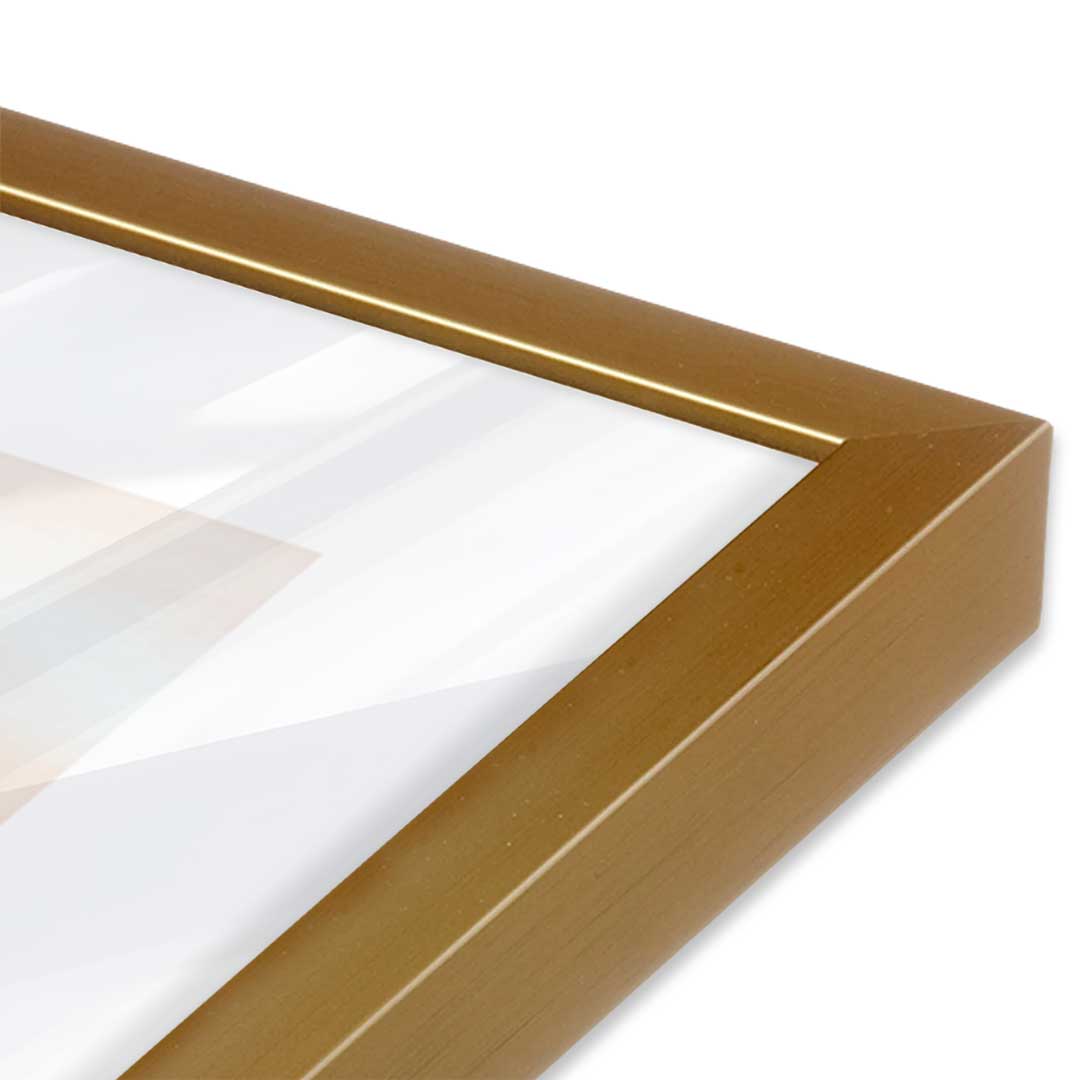 [Color:Polished Chrome], Picture of art in a Polished Chrome frame at an angle