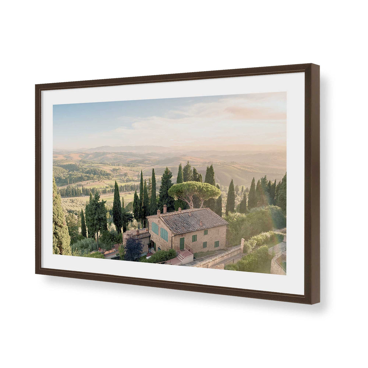 [Color:Polished Chrome], Picture of art in a Polished Chrome frame of the corner