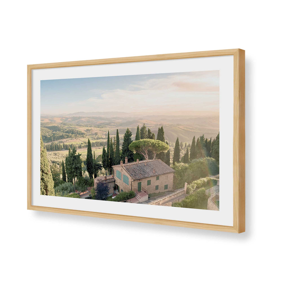 [Color:Polished Chrome], Picture of art in a Polished Chrome frame of the corner