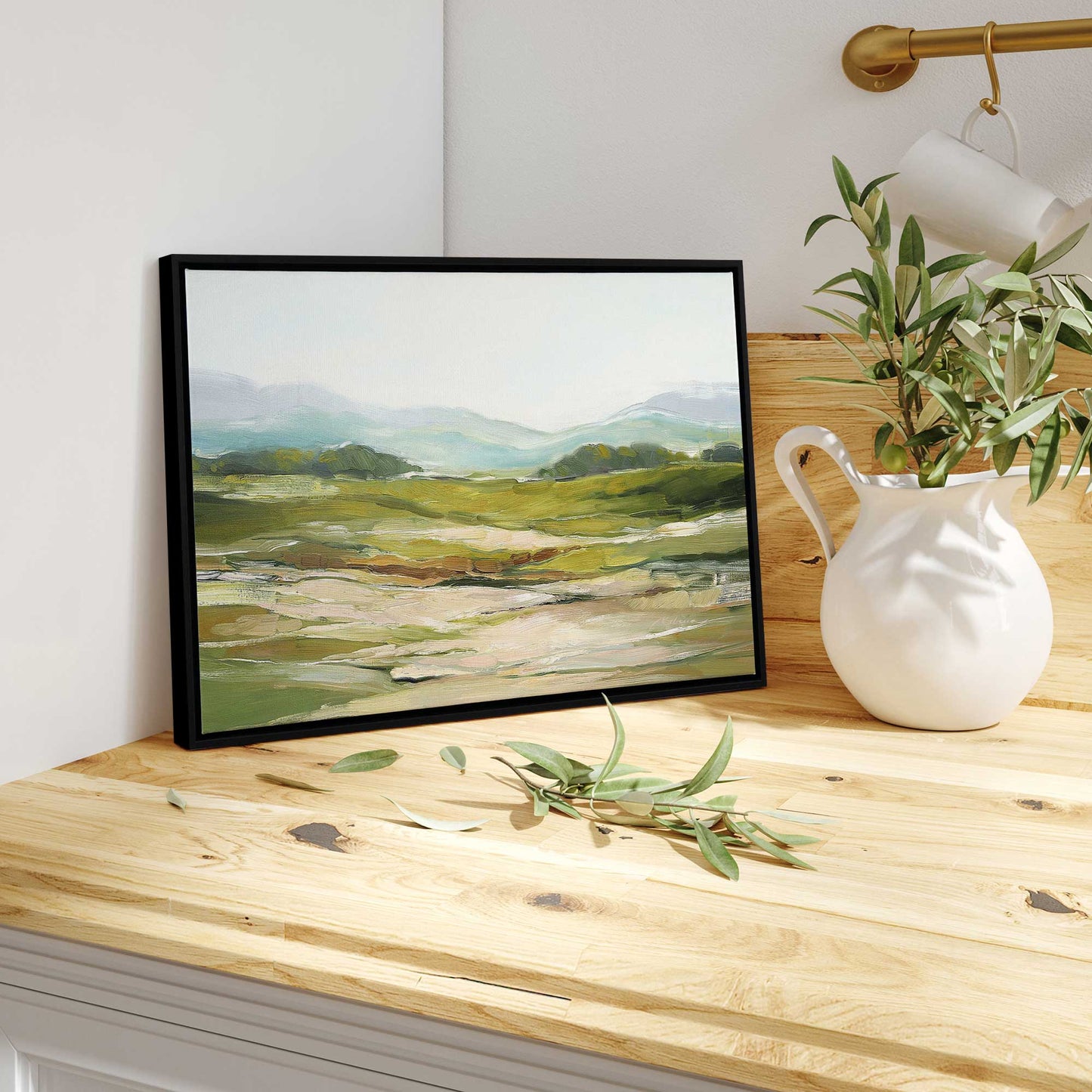 Soft Hillside View Canvas Print